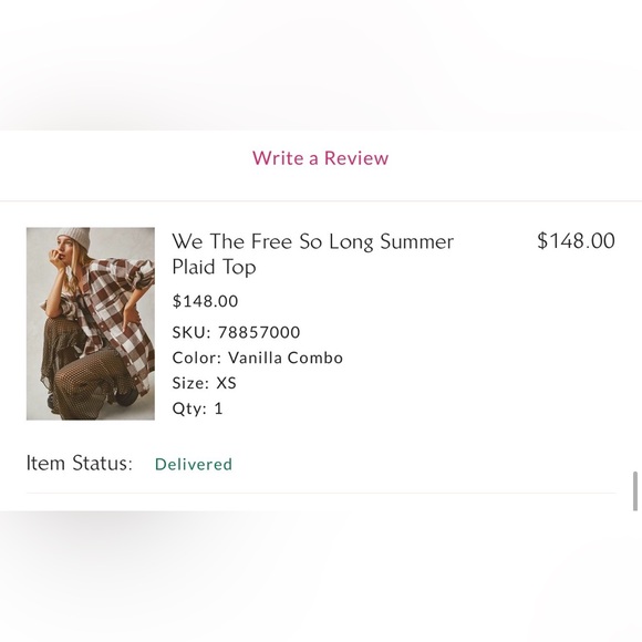 We The Free Tops - We The Free So Long Summer Plaid Top